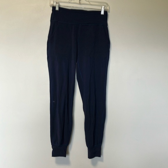 Lululemon Navy High waisted Jogger Pants - Picture 1 of 4